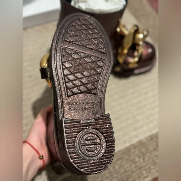 JW Anderson Brown Glitter Rubber Ankle Boot(Rain Boot) Size 36 - Picture 5 of 12